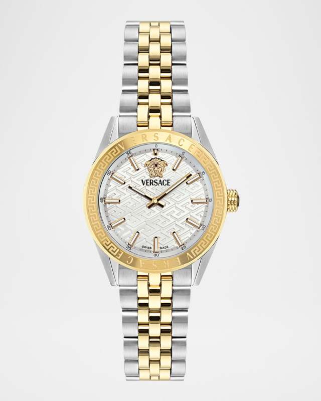 V-Code 36mm Two Tone Bracelet Watch